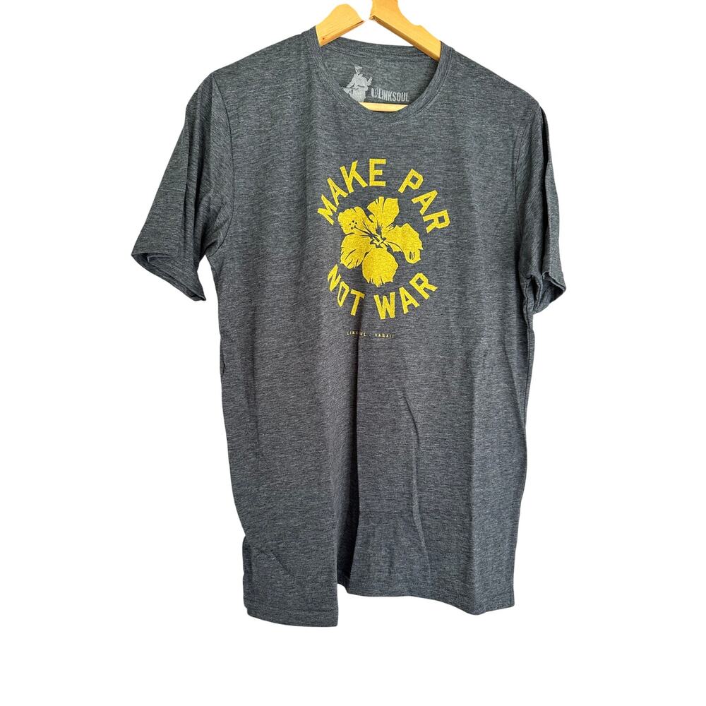 NWOT Link Soul Golf Make Par not War tee-Men's Small